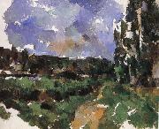 Paul Cezanne along the vessel painting
